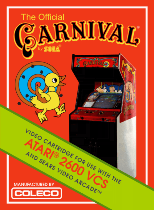 Carnival box art for Atari 2600
